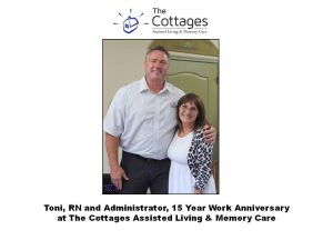 The Cottages Assisted Living and Memory Care employee 15 year anniversary